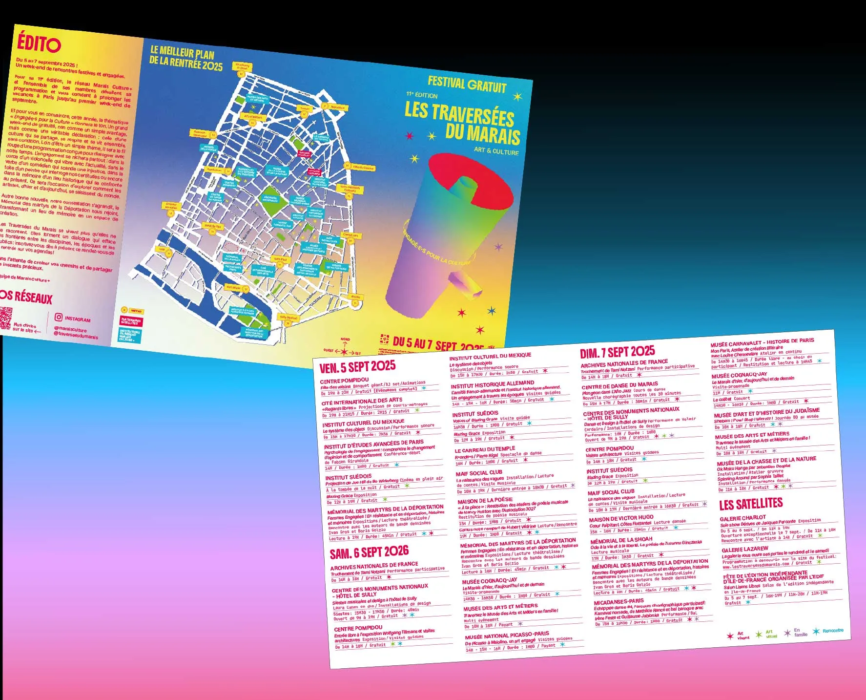 Plan les traversées du marais